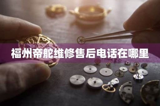 福州帝舵維修售后電話在哪里