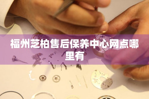 福州芝柏售后保養(yǎng)中心網(wǎng)點(diǎn)哪里有