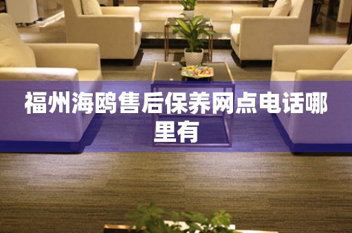 福州海鷗售后保養(yǎng)網(wǎng)點(diǎn)電話哪里有