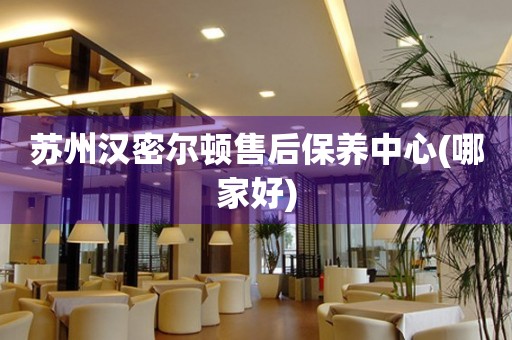 蘇州漢密爾頓售后保養(yǎng)中心(哪家好)