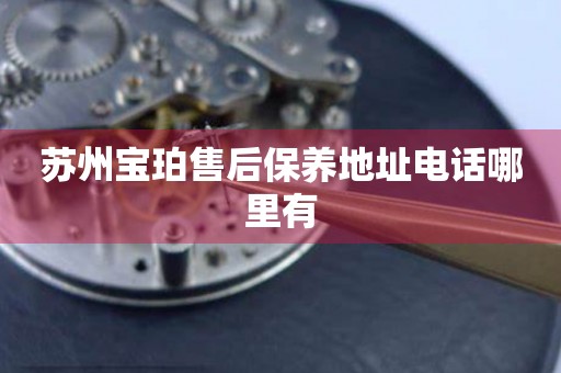 蘇州寶珀售后保養(yǎng)地址電話哪里有