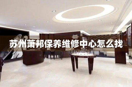蘇州蕭邦保養(yǎng)維修中心怎么找