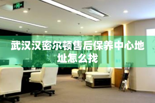 武漢漢密爾頓售后保養(yǎng)中心地址怎么找