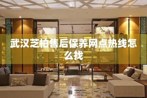 武漢芝柏售后保養(yǎng)網點熱線怎么找