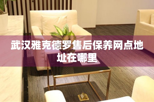 武漢雅克德羅售后保養(yǎng)網(wǎng)點(diǎn)地址在哪里