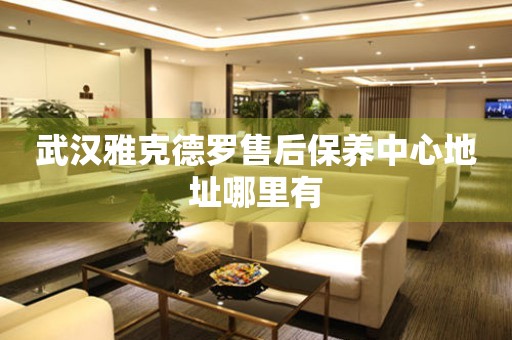 武漢雅克德羅售后保養(yǎng)中心地址哪里有