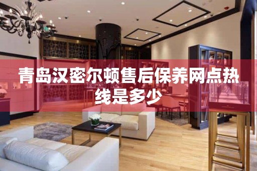 青島漢密爾頓售后保養(yǎng)網(wǎng)點(diǎn)熱線是多少