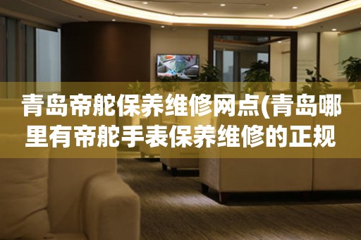 青島帝舵保養(yǎng)維修網(wǎng)點(青島哪里有帝舵手表保養(yǎng)維修的正規(guī)服務(wù)點)