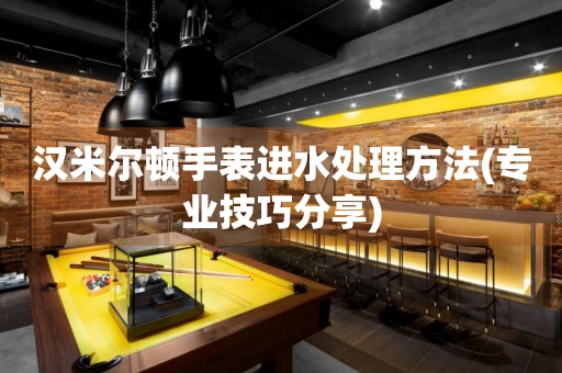 漢米爾頓手表進水處理方法(專業(yè)技巧分享)