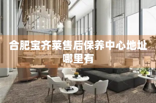 合肥寶齊萊售后保養(yǎng)中心地址哪里有