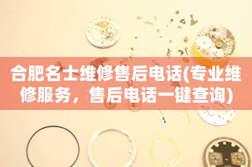 合肥名士維修售后電話(專業(yè)維修服務(wù)，售后電話一鍵查詢)