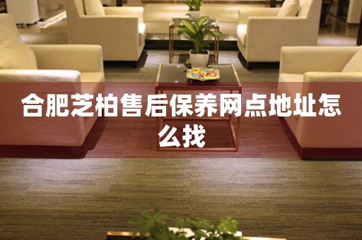 合肥芝柏售后保養(yǎng)網(wǎng)點地址怎么找