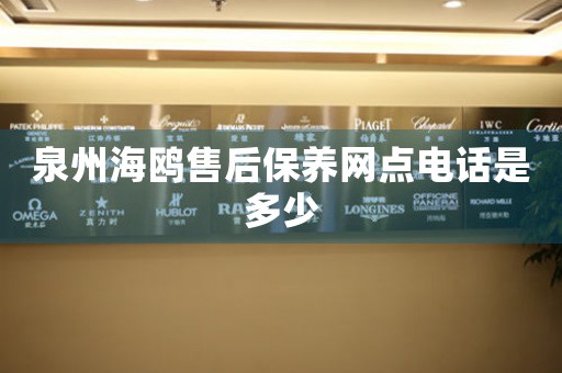 泉州海鷗售后保養(yǎng)網(wǎng)點電話是多少