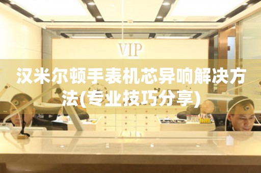 漢米爾頓手表機芯異響解決方法(專業(yè)技巧分享)