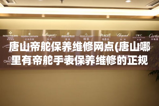 唐山帝舵保養(yǎng)維修網點(唐山哪里有帝舵手表保養(yǎng)維修的正規(guī)服務點)
