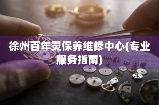 徐州百年靈保養(yǎng)維修中心(專業(yè)服務(wù)指南)