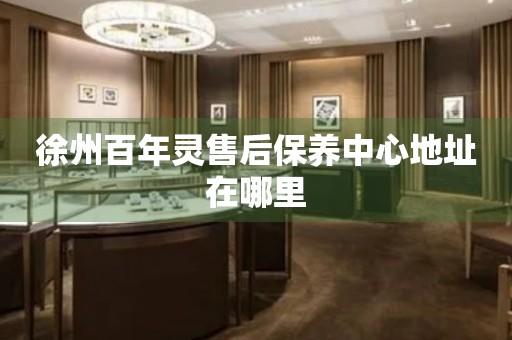 徐州百年靈售后保養(yǎng)中心地址在哪里