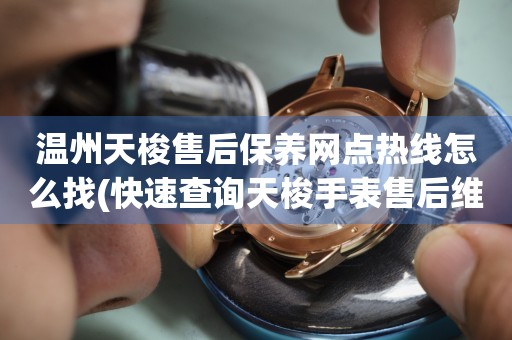 溫州天梭售后保養(yǎng)網(wǎng)點(diǎn)熱線怎么找(快速查詢(xún)天梭手表售后維修網(wǎng)點(diǎn)的方法)