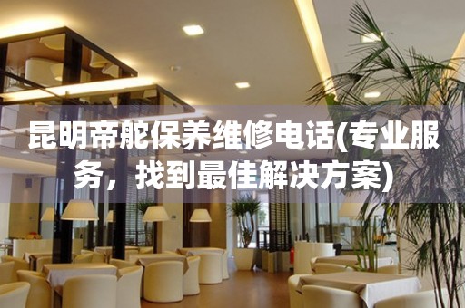 昆明帝舵保養(yǎng)維修電話(專業(yè)服務(wù)，找到最佳解決方案)
