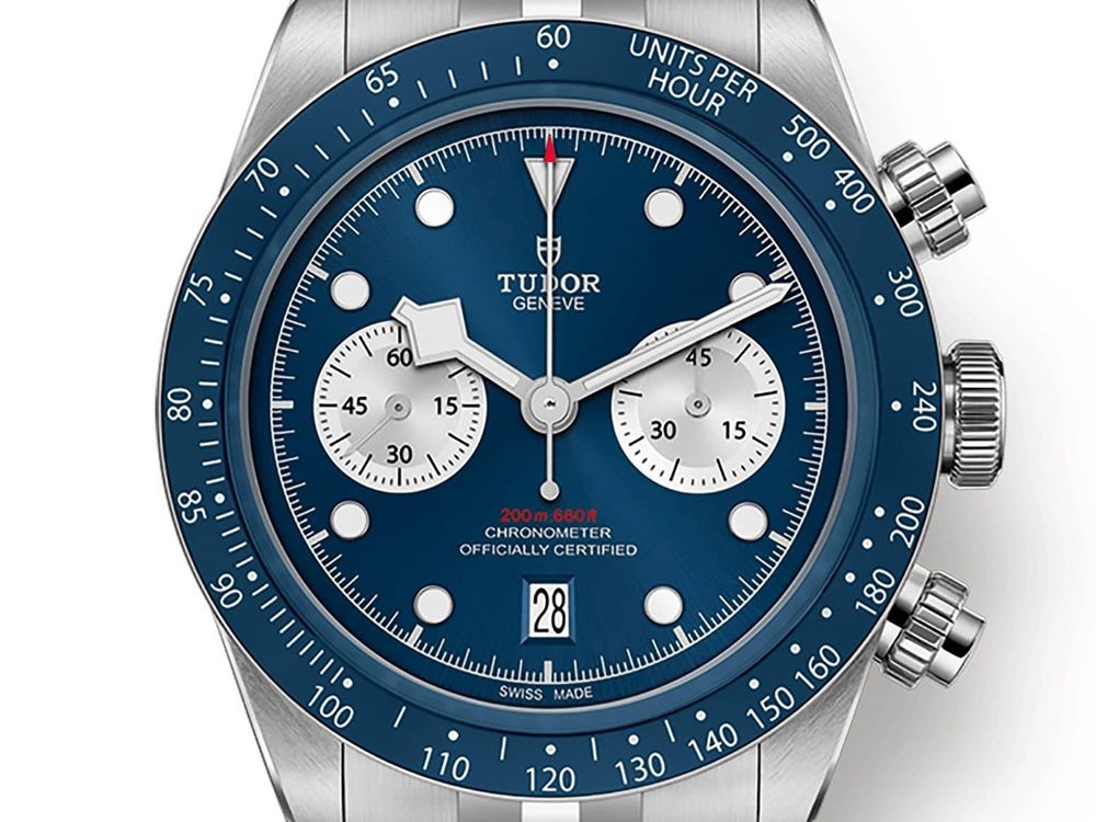 帝舵Black Bay Chrono：藍(lán)白相間，熊貓盤上的精準(zhǔn)計(jì)時(shí)藝術(shù)。