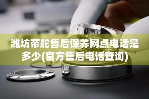 濰坊帝舵售后保養(yǎng)網(wǎng)點電話是多少(官方售后電話查詢)