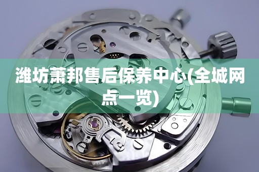 濰坊蕭邦售后保養(yǎng)中心(全城網(wǎng)點一覽)