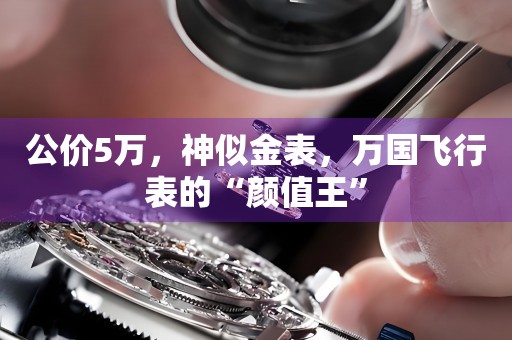 公價5萬，神似金表，萬國飛行表的“顏值王”