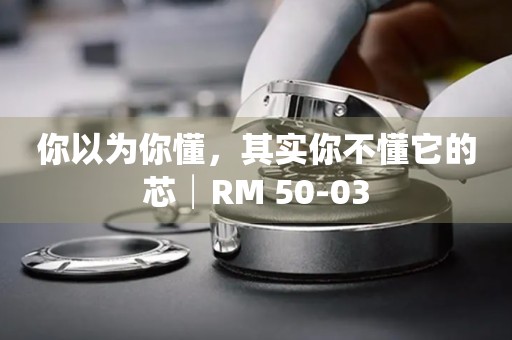 你以為你懂，其實(shí)你不懂它的芯│RM 50-03