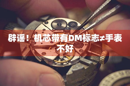 辟謠！機(jī)芯帶有DM標(biāo)志≠手表不好