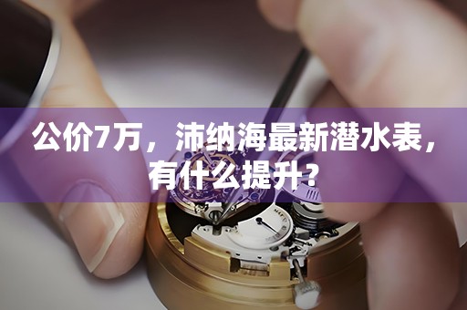 公價7萬，沛納海最新潛水表，有什么提升？