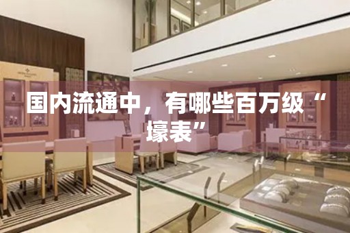 國內(nèi)流通中，有哪些百萬級“壕表”