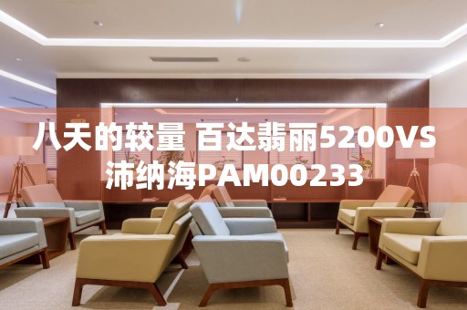 八天的較量 百達翡麗5200VS沛納海PAM00233