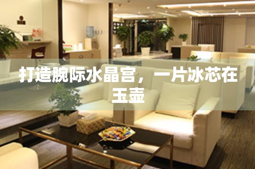 打造腕際水晶宮，一片冰芯在玉壺