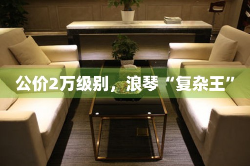 公價2萬級別，浪琴“復雜王”