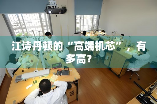 江詩丹頓的“高端機芯”，有多高？