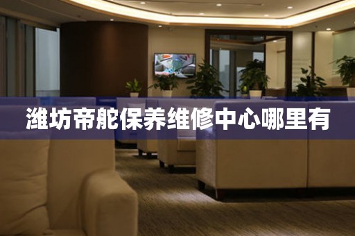 濰坊帝舵保養(yǎng)維修中心哪里有