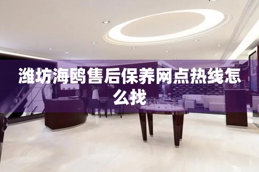 濰坊海鷗售后保養(yǎng)網(wǎng)點熱線怎么找