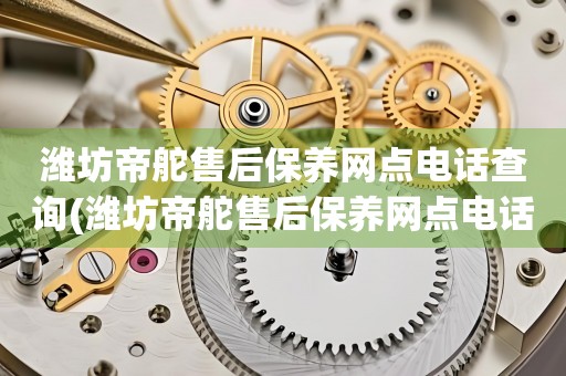 濰坊帝舵售后保養(yǎng)網(wǎng)點(diǎn)電話查詢(濰坊帝舵售后保養(yǎng)網(wǎng)點(diǎn)電話哪里有)