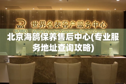 北京海鷗保養(yǎng)售后中心(專業(yè)服務(wù)地址查詢攻略)