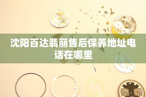 沈陽百達(dá)翡麗售后保養(yǎng)地址電話在哪里