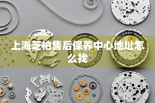 上海芝柏售后保養(yǎng)中心地址怎么找