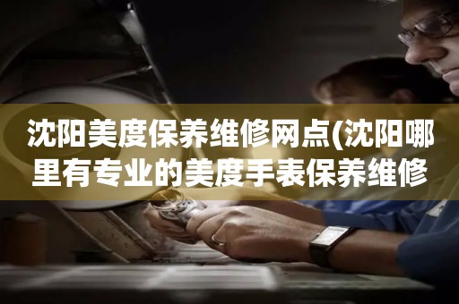 沈陽美度保養(yǎng)維修網(wǎng)點(沈陽哪里有專業(yè)的美度手表保養(yǎng)維修店)
