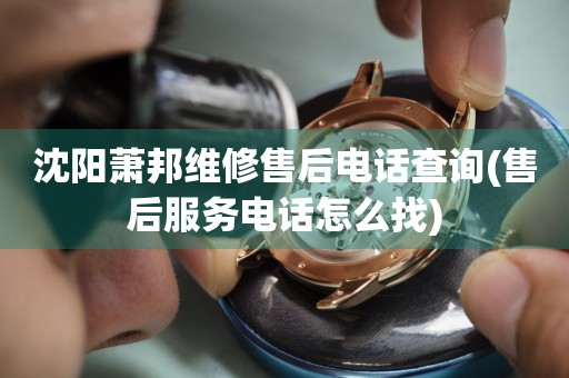沈陽蕭邦維修售后電話查詢(售后服務(wù)電話怎么找)