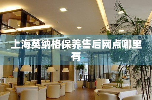 上海英納格保養(yǎng)售后網(wǎng)點(diǎn)哪里有