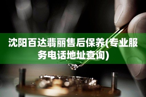 沈陽百達(dá)翡麗售后保養(yǎng)(專業(yè)服務(wù)電話地址查詢)