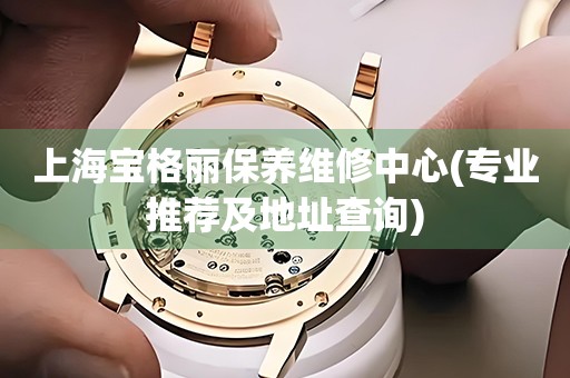 上海寶格麗保養(yǎng)維修中心(專業(yè)推薦及地址查詢)