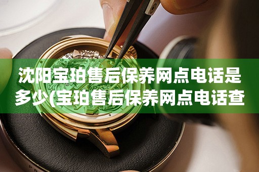 沈陽(yáng)寶珀售后保養(yǎng)網(wǎng)點(diǎn)電話是多少(寶珀售后保養(yǎng)網(wǎng)點(diǎn)電話查詢)