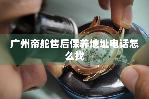廣州帝舵售后保養(yǎng)地址電話怎么找