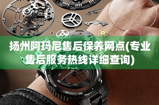揚(yáng)州阿瑪尼售后保養(yǎng)網(wǎng)點(diǎn)(專業(yè)售后服務(wù)熱線詳細(xì)查詢)