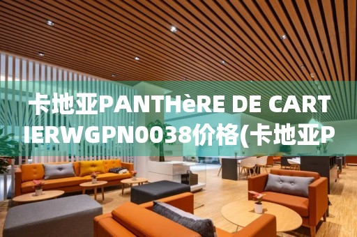 卡地亞PANTHèRE DE CARTIERWGPN0038價(jià)格(卡地亞PANTHèRE DE CARTIERWGPN0038款式、材質(zhì)、功能及市場(chǎng)價(jià)位一覽)